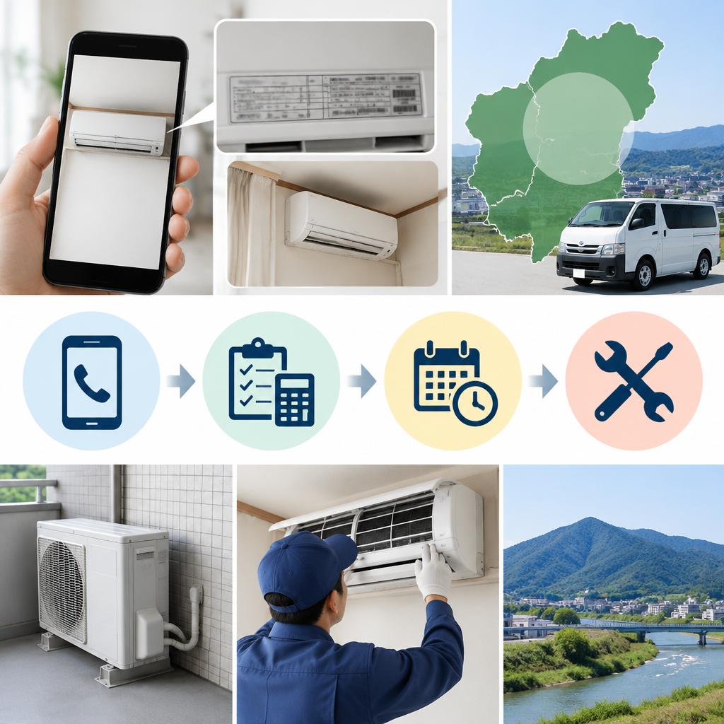 お問い合わせから作業完了まで、かんたん3ステップ