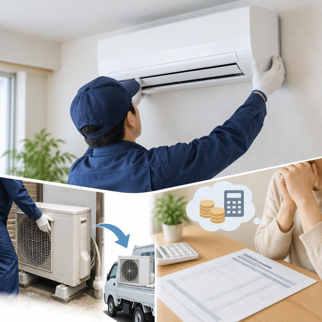 要注意！標準取り付け費用に、古いエアコンの取り外しは含まれないことも